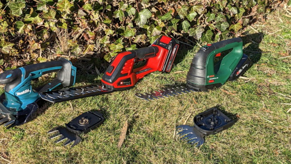 Grasscheren von Bosch, Einhell und Makita im direkten Vergleich Akku Grasschere Vergleichstest